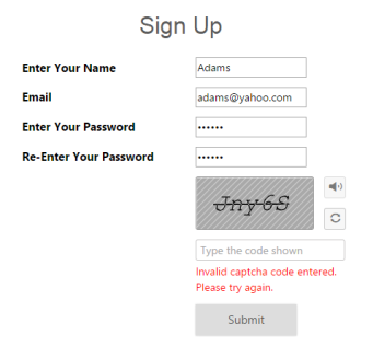 Create your first Captcha in ASP.NET MVC 