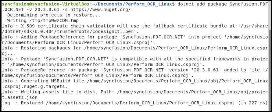 OCR Linux Step2
