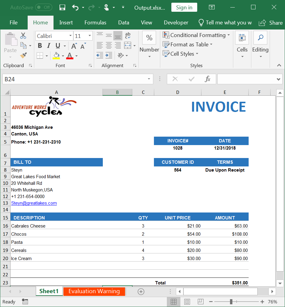 Create Read And Edit Excel Files In UWP Syncfusion