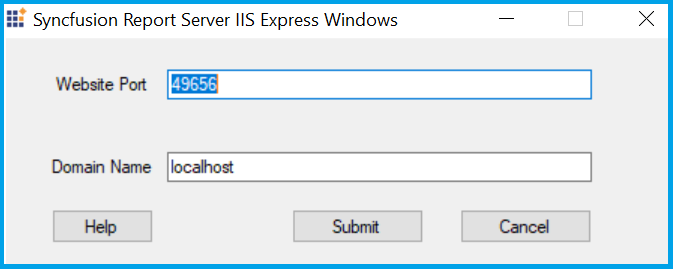 Host Report Server in IISExpress