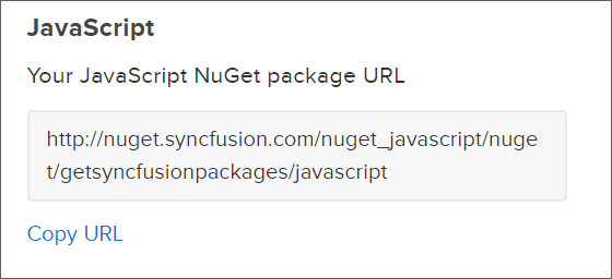 NuGet feed URL in Typescript NuGet Packages
