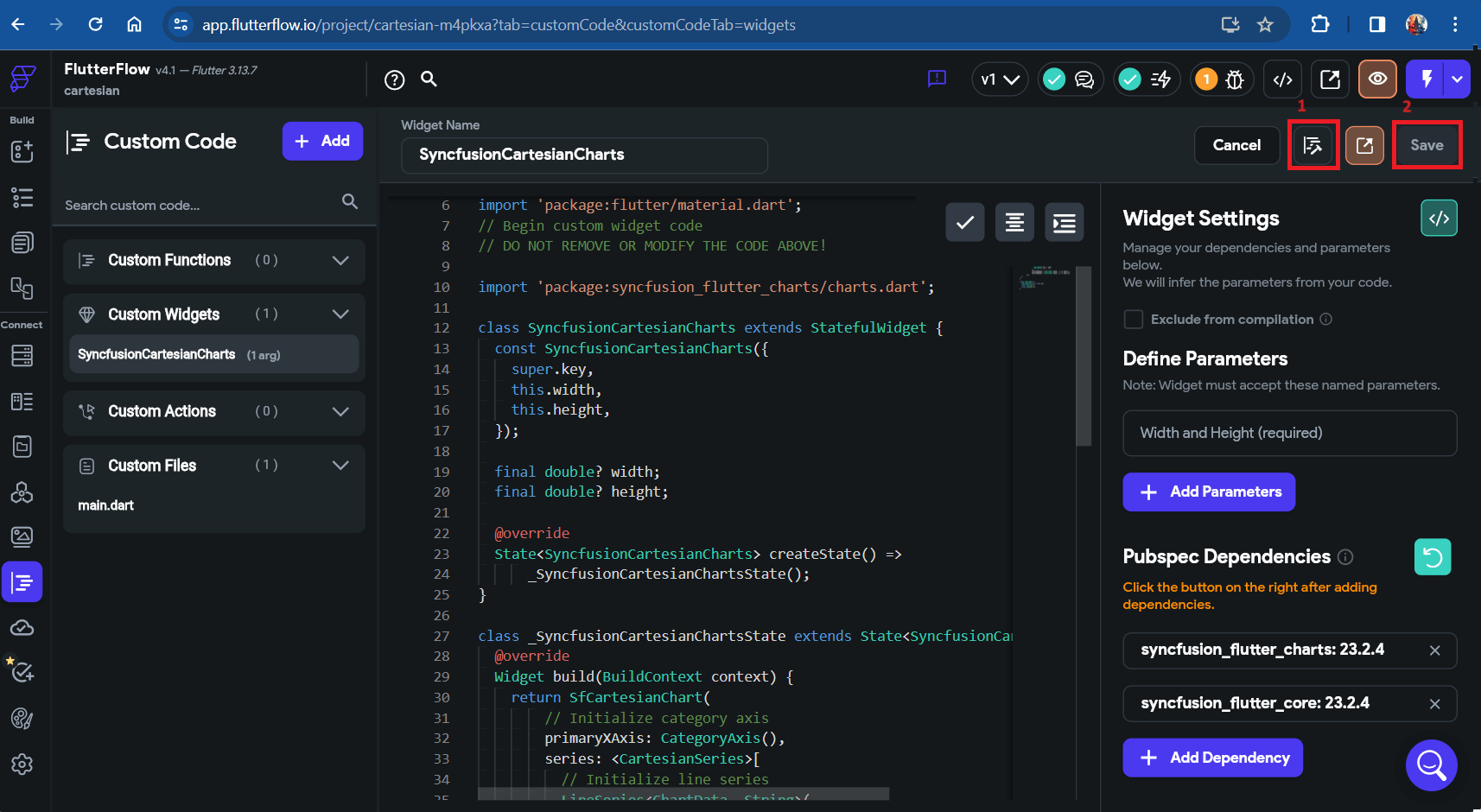 Compile code