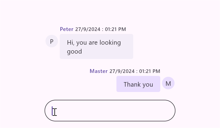 Chat composer text style