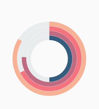Radial bar chart