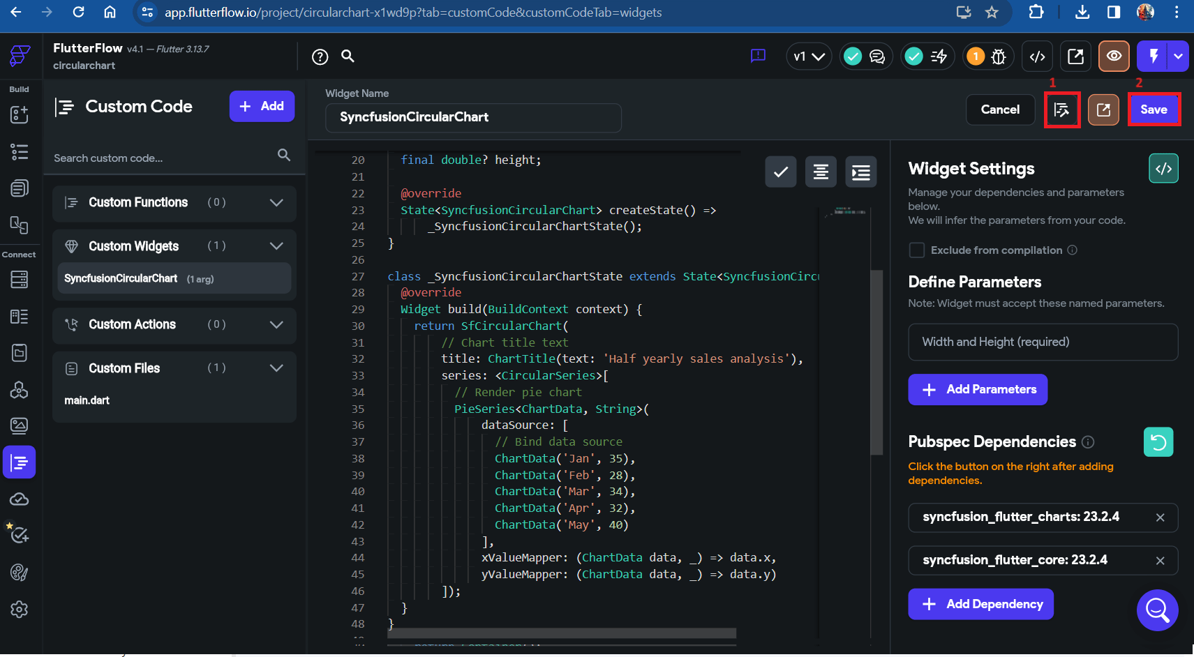 Compile code
