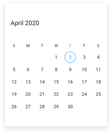 Header height Date Range Picker