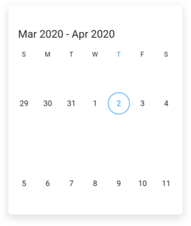 Century view Date Range Picker