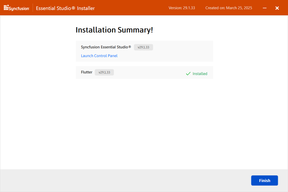 Installation Summary