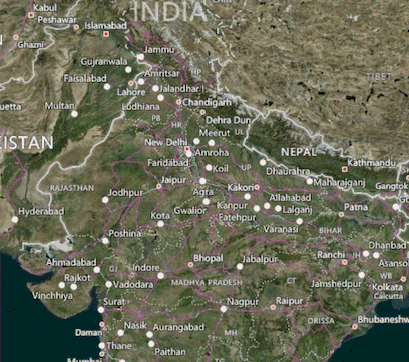 Bing maps aerial zoomlevel