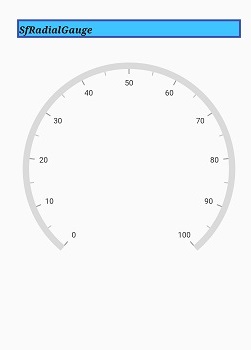 Flutter Radial Gauge title