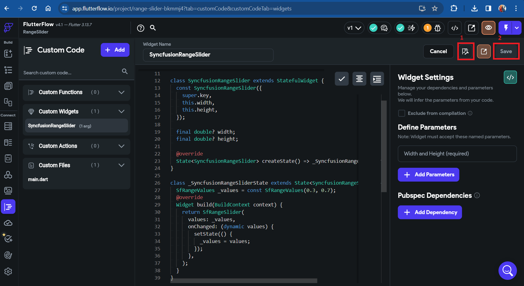 Compile code