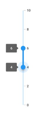 Range slider tooltip support