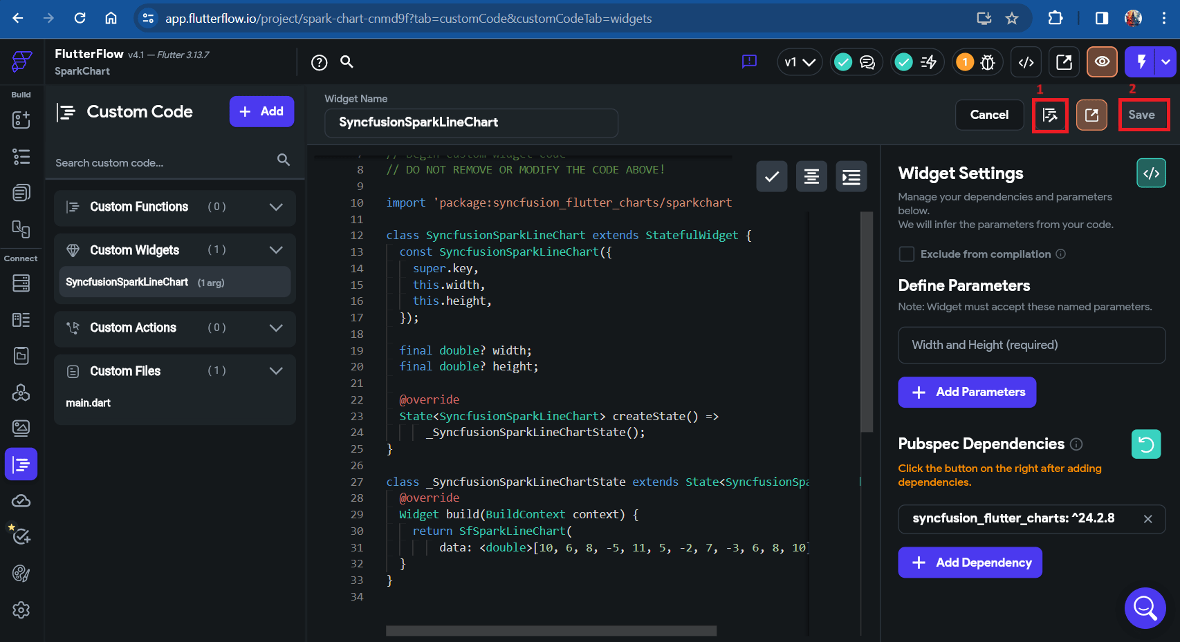 Compile code