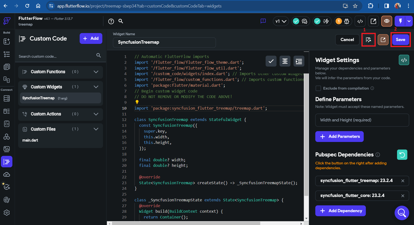 Compile code