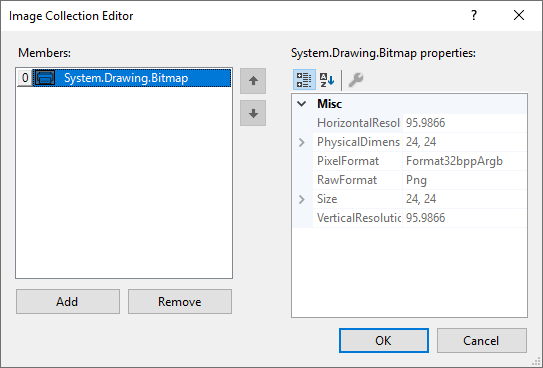 Images collection editor