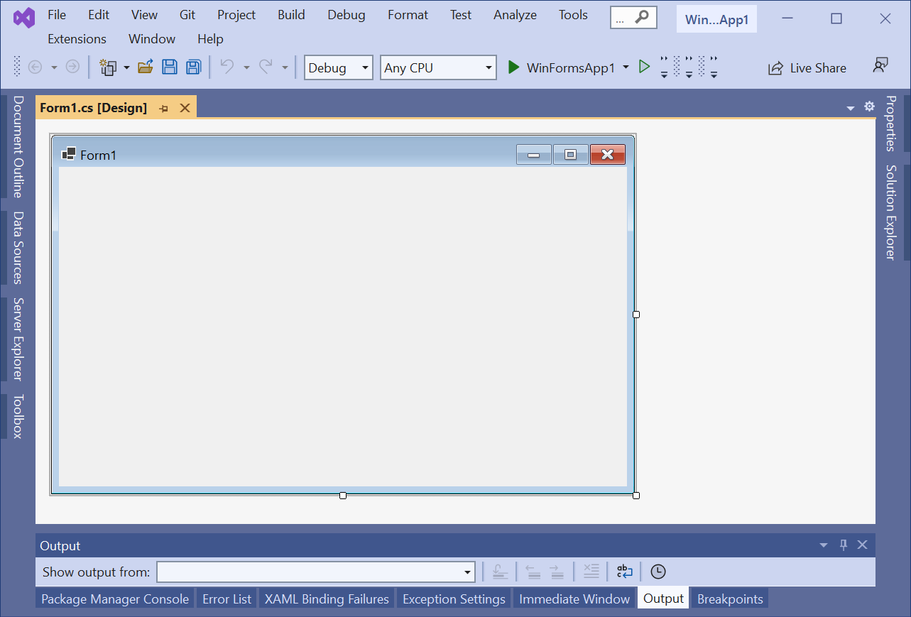 NETcore application output