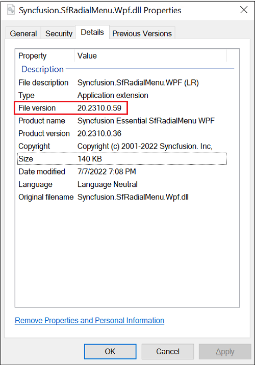 File Version of a patched assembly