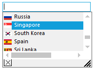 Windows Forms AutoComplete Metro theme