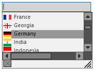 Windows Forms AutoComplete Office2016DarkGray theme