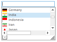 Windows Forms AutoComplete Office2016White theme