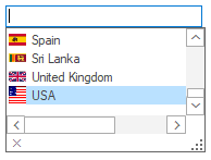 Windows Forms AutoComplete Office2019Colorful theme