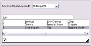 MultiSuggest mode