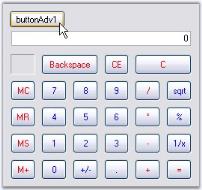 PopupCalculator control created programmatically