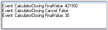 Calculator result