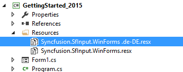 Add culture resource file in application