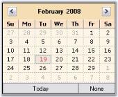 Windows Forms DateTimePickerAdv background customization