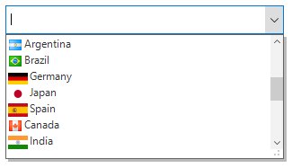DropDown item with image