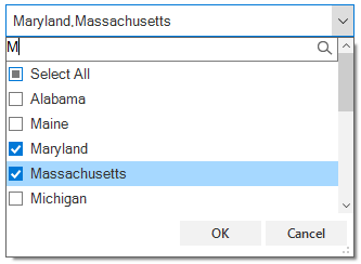 Adding custom control in drop-down