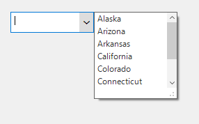 WinForms SfComboBox Dropdown position