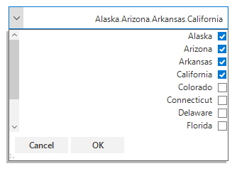 SfComboBox with RightToLeft alignment