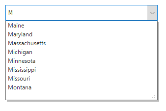 Filter drop-down items with case sensitive in WindowsForms AutoComplete
