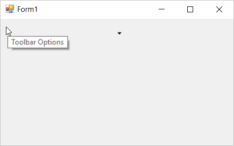 Command bar gripper hidden