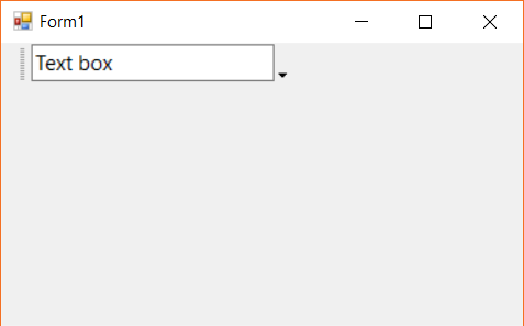Single child control in command bar