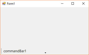 Bottom dock state of command bar