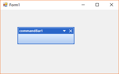 Command bar applied with office 2003 theme