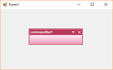 Command bar applied with office 2007 managed theme