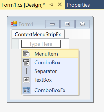 Populating Context Menu