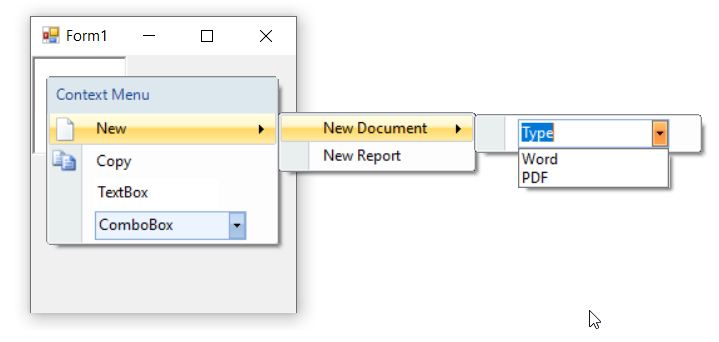 Multi-level Menu Items