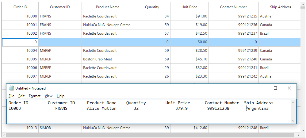 Windows forms datagrid displays cut the data in grid