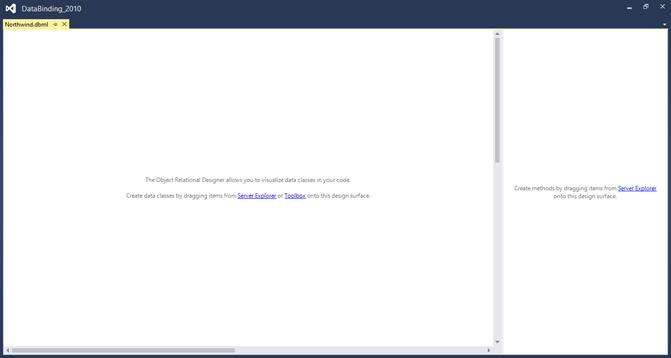 Connect the database through the visual studio