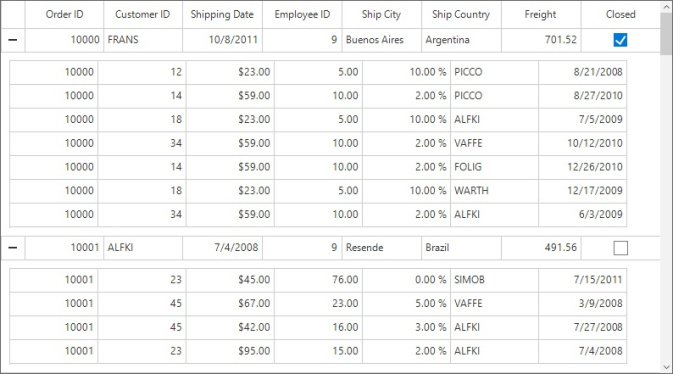 Windows forms datagrid displays hidden header row in data table