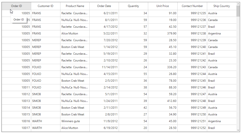 Windows forms datagrid displays the tooltip with beak