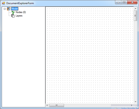 Document explorer control through code in WindowsForms Diagram