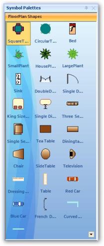 Symbol palette in WindowsForms Diagram