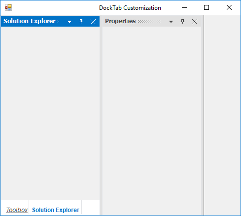 Increased tab height of tabbed dock windows