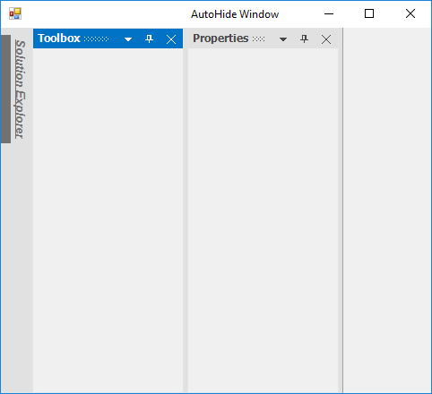 Customized tab height of auto hide windows